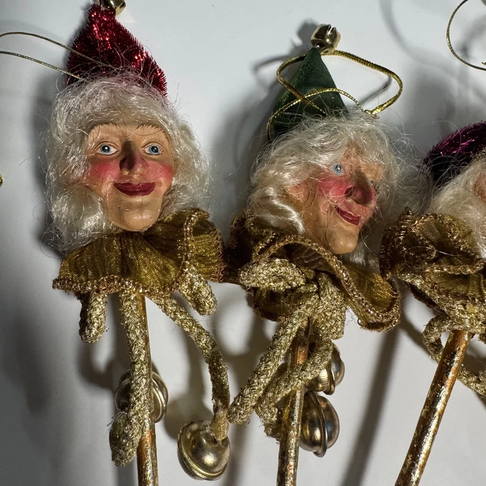 Possible Mark Roberts Vintage Elf‎ Stick Ornaments – Set of 4 – Ornaments